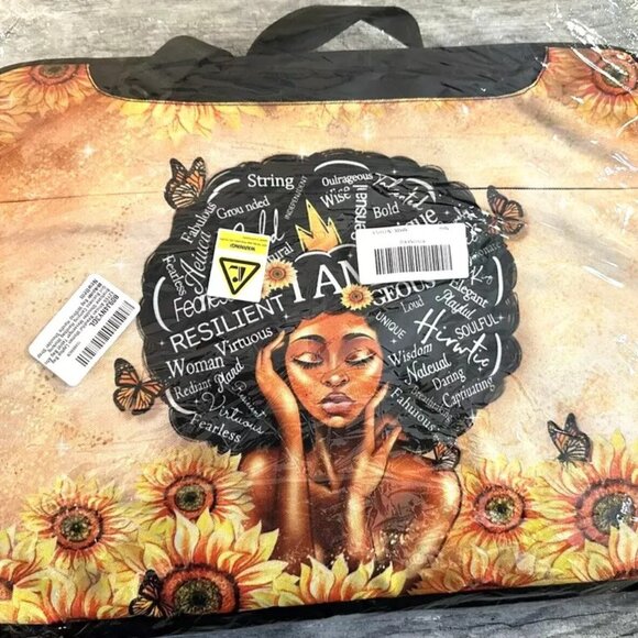 EZYES African Woman Laptop Bag Briefcase with Strap Large - Picture 1 of 2
